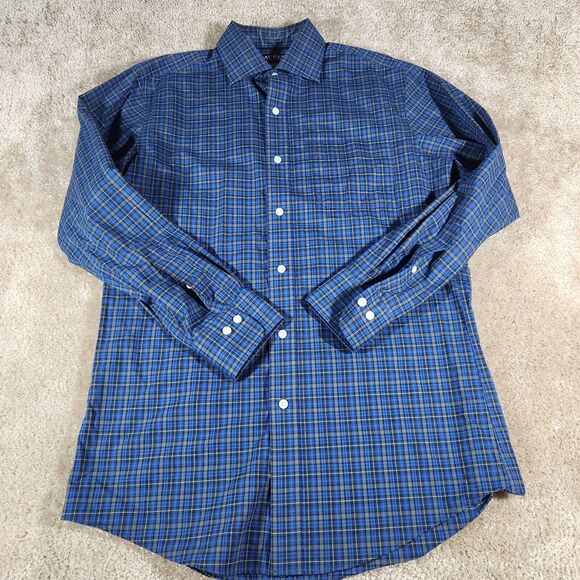 Lauren Ralph Lauren Shirt Mens Medium 15.5 32/33 Black Label Preppy Button Up - Picture 2 of 6